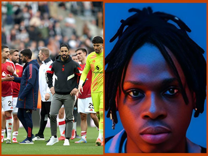 Fireboy DML, during an interview, discusses Manchester United's struggles.