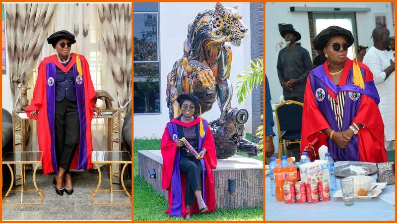 Betty Akeredolu becomes a PhD holder
