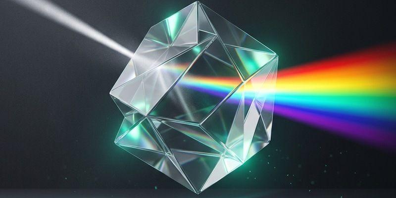 Truee’s official data-refraction product visual, showing a prism splitting light into colours.