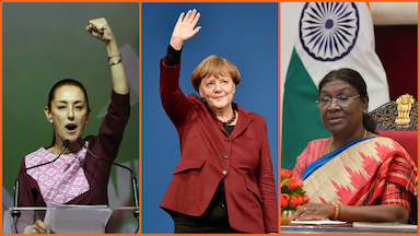 Claudia Sheinbaum, Angela Merkel and Droupadi Murmu are popular for their emergence as female heads of government