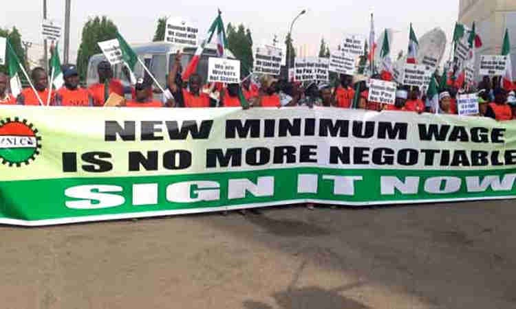 A breakdown of minimum wages signed into by the Nigerian government. Credit: Socialist Workers League