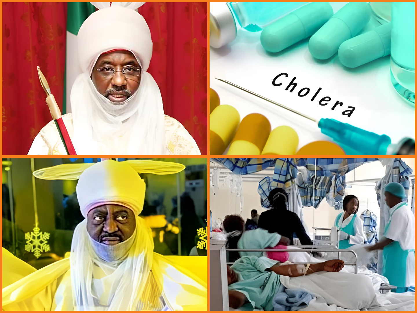 Sanusi and cholera outbreak are among the top issues in the news today