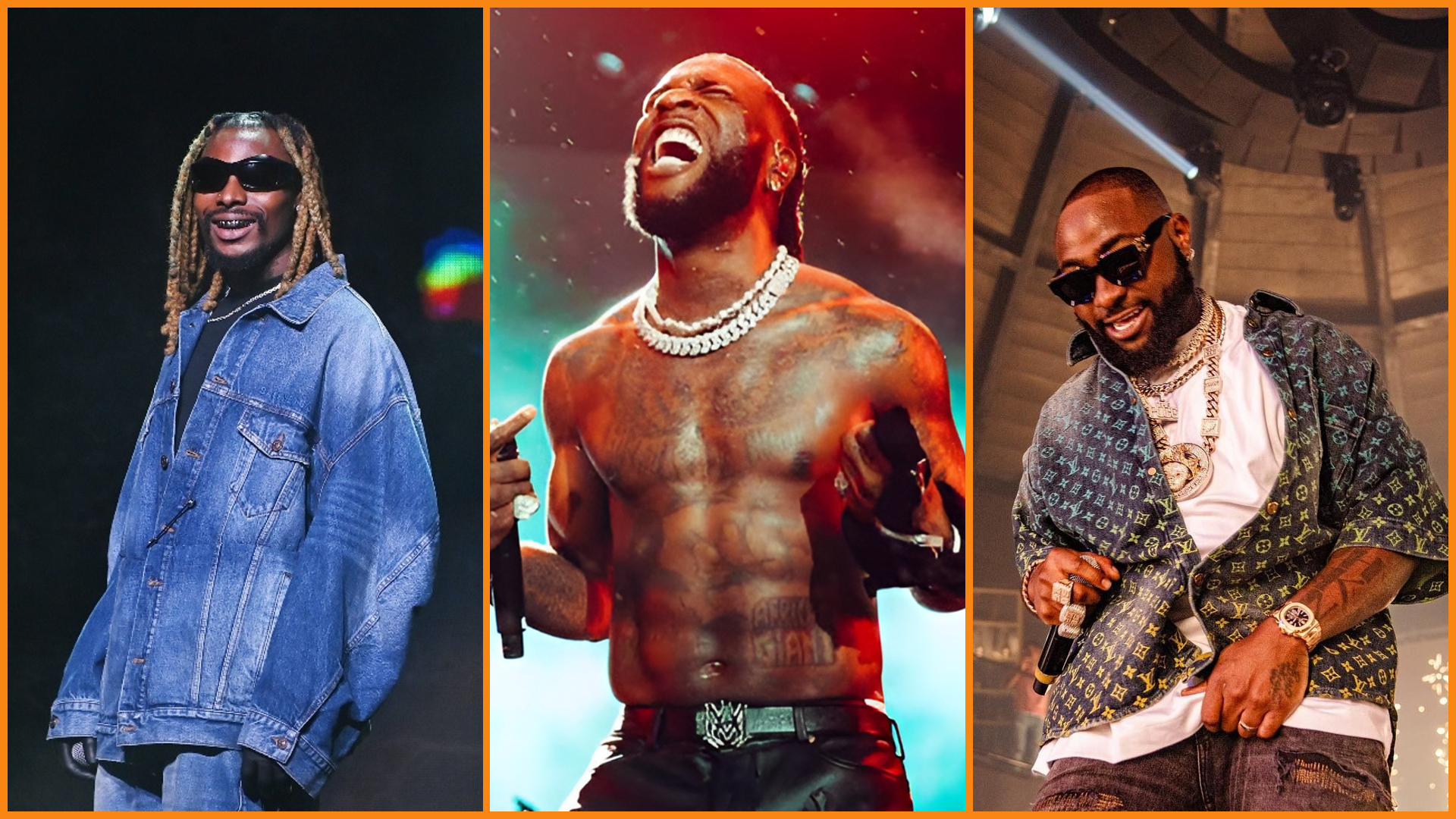 Asake, Burna Boy and Davido are among the musicians from Africa who have the highest-grossing concerts