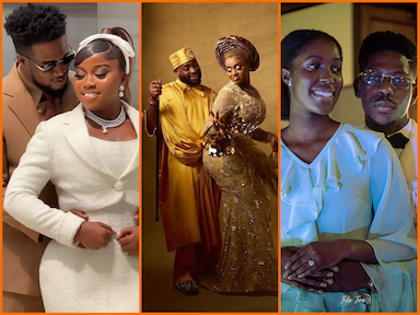 These Nigerian celebrities got married in 2024 amid fanfare and pageantry.