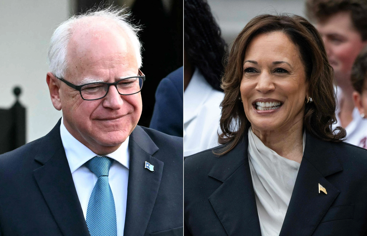 Tim Walz and Kamala Harris