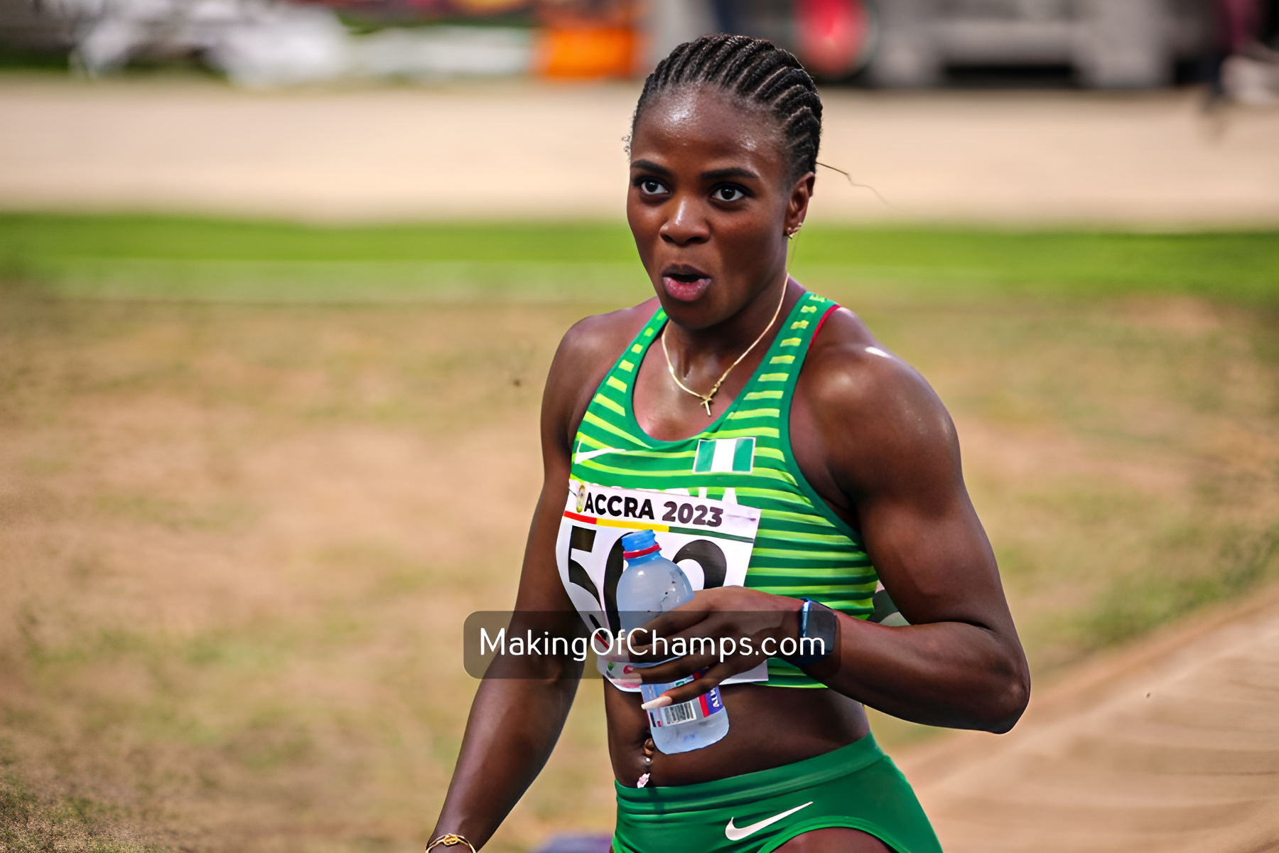 Amusan through to the 100m hurdle semifinal