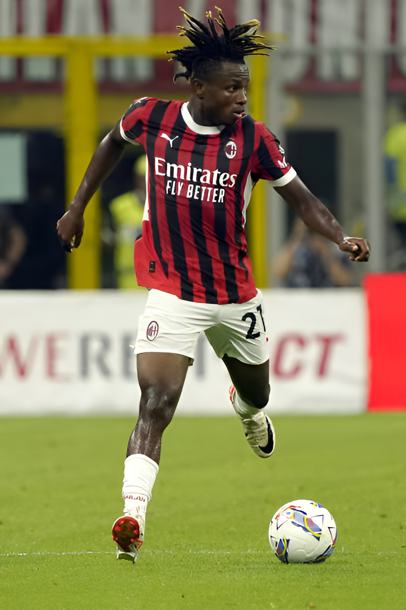 The Nigerian star represents Italian side, AC Milan