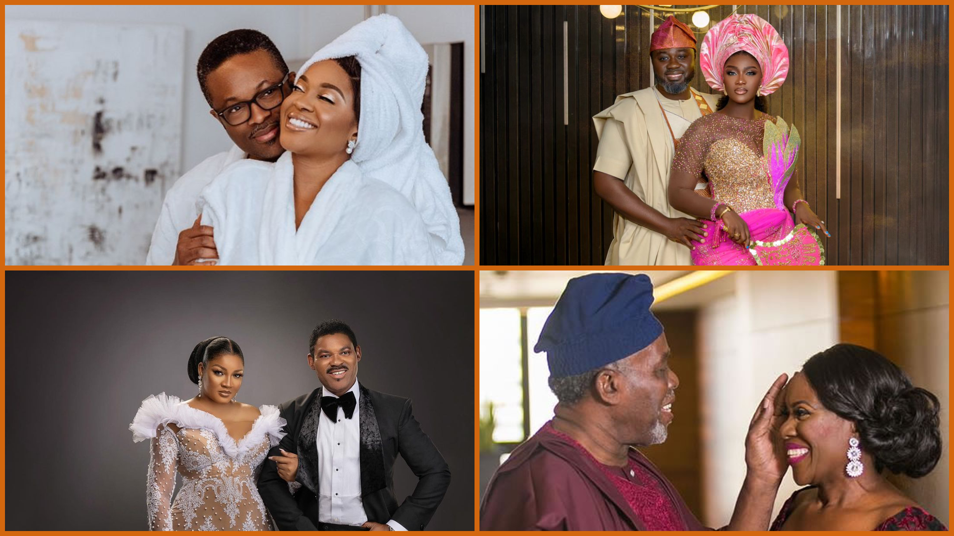 Omotola Jalade-Ekeinde, Omoni Oboli, Olu Jacobs and Joke Silver among Nigerian entertainers who have stayed married for over 10 years