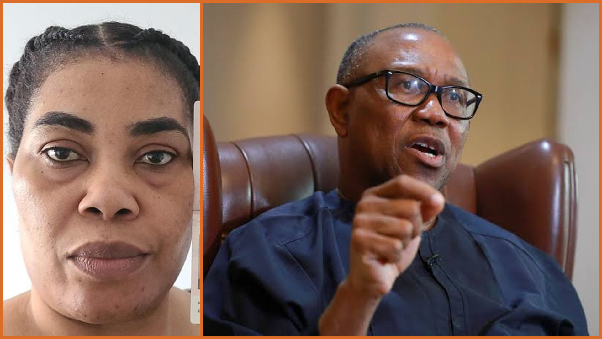 Peter Obi was criticised for calling Amaka Sunnberger’s threats a hateful statement
