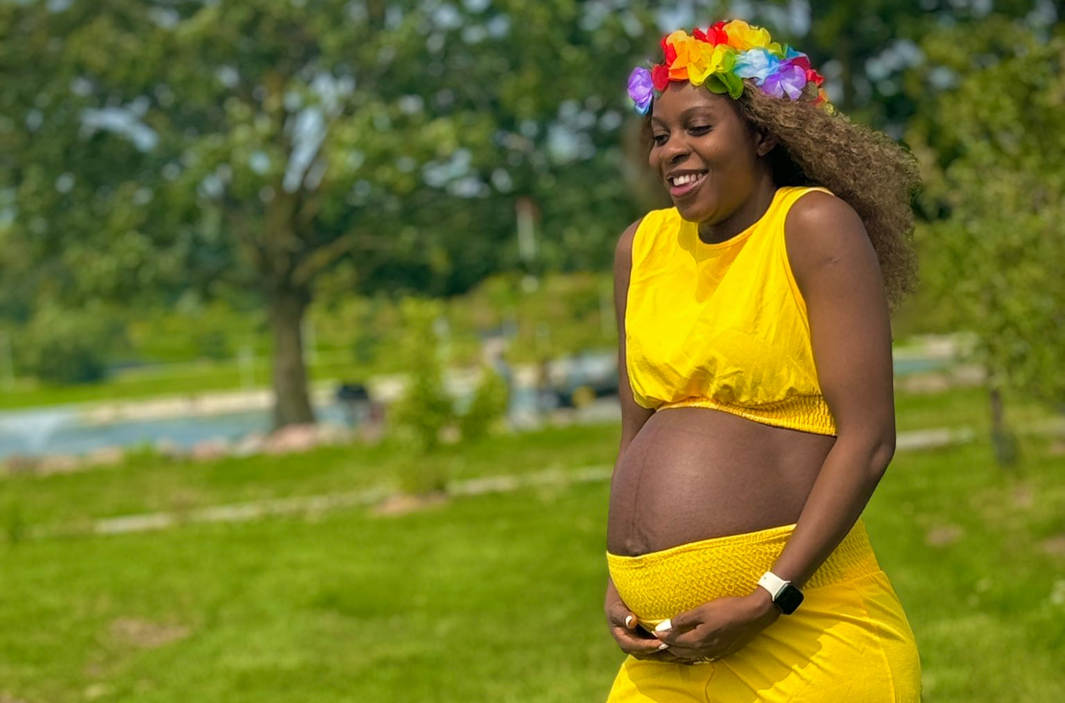 Okobi kept her pregnancy private before announcing the birth on social media.
