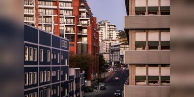 Cape Town city street at dusk, used as non-Sokoto illustrative urban imagery.