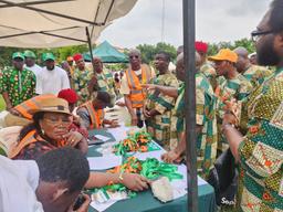 Delegates of the African Democratic Congress gathered at the Rainbow Event Centre in Abuja during the party’s national convention with heavy security presence.