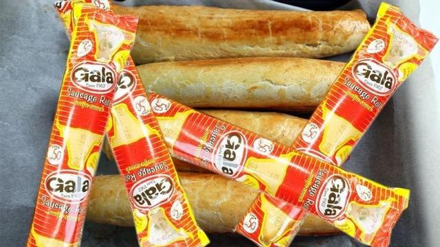 Popular Nigerian childhood snacks including Gala sausage rolls, La Casera, chin chin, boli, puff-puff and groundnuts, evoking memories of school days and neighbourhood treats.