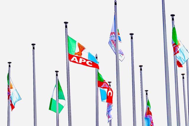APC officials reviewing documents during senatorial screening exercise ahead of the 2027 general elections in Nigeria.