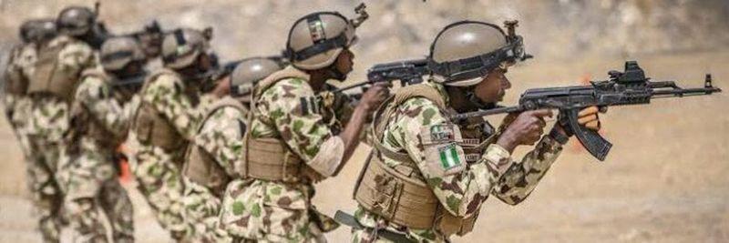 Nigerian military personnel during operations as government allocates large intervention funds for security.