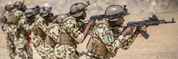 Nigerian military personnel during operations as government allocates large intervention funds for security.