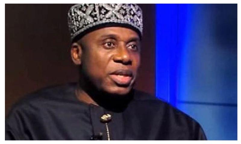 Rotimi Amaechi speaking during a radio interview where he accused NSA Nuhu Ribadu of political ambitions ahead of the 2027 and 2031 elections.