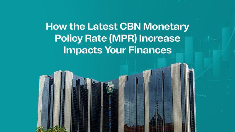 Illustration of Nigerian naira, bank interest rates and financial charts representing the impact of the CBN's monetary policy on loans and savings.