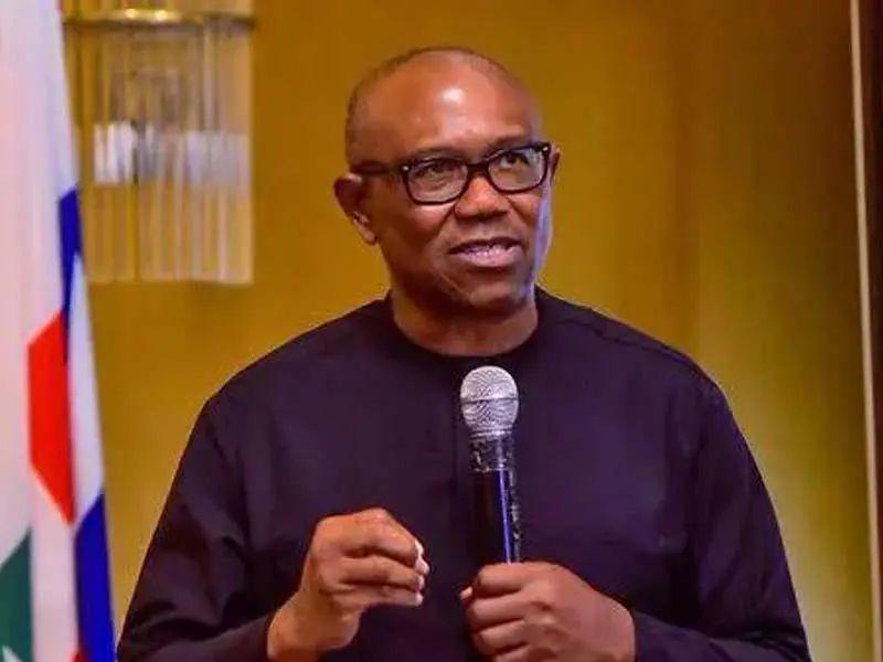 Peter Obi addressing party supporters after securing the NDC presidential ticket and outlining plans to increase Nigeria’s electricity supply.
