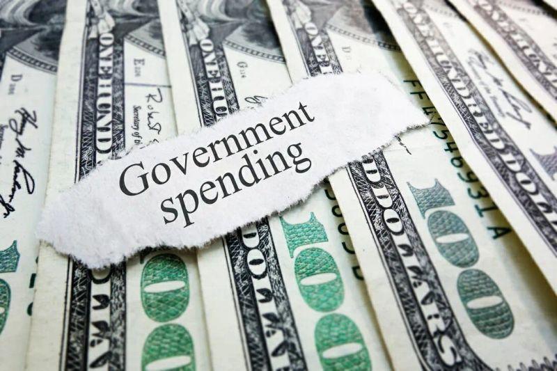 Illustration of government budget documents, financial reports and public spending representing accountability and transparency in Nigeria.