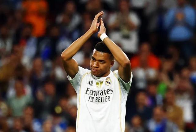 Kylian Mbappé in action for Real Madrid, as the striker was ruled out of the Champions League clash with Benfica at the Santiago Bernabéu.