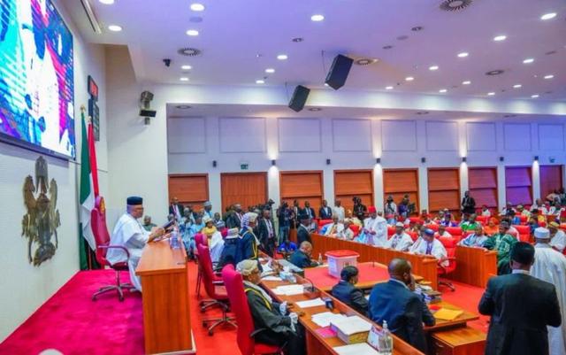 Senate confirms e-transmission of election results with manual collation as backup.