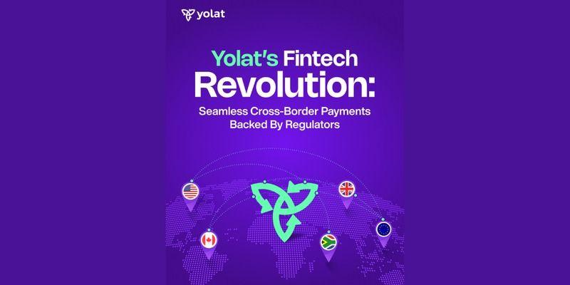 Yolat cross-border payments graphic showing the company logo, world map and currency markers.