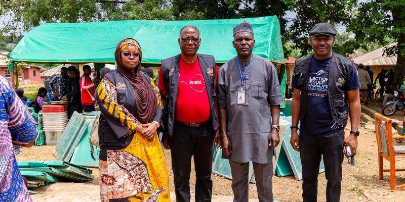 Yiaga Africa observers at an election setting in Osun, Nigeria.